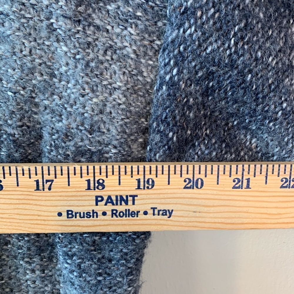 Space-Dyed Blue Zip-Up Sweater size 3 (L) - Picture 6 of 10
